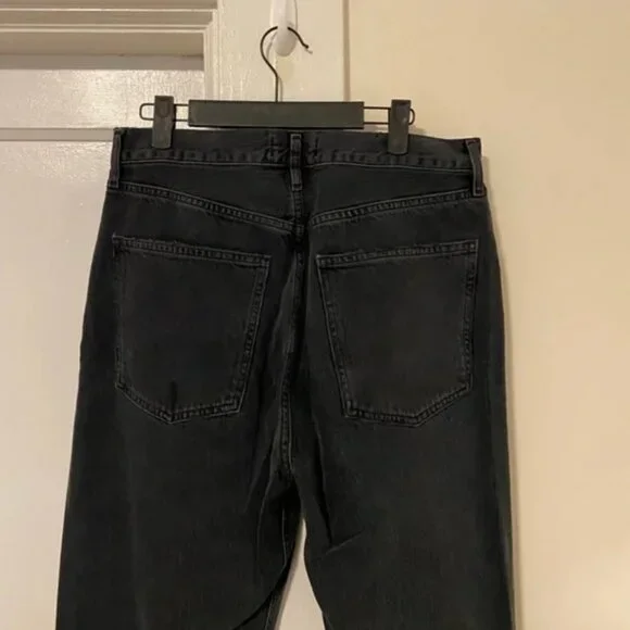 90's Pinch Waist Jeans AGOLDE in Black Distressed - size 29 - Picture 11 of 12